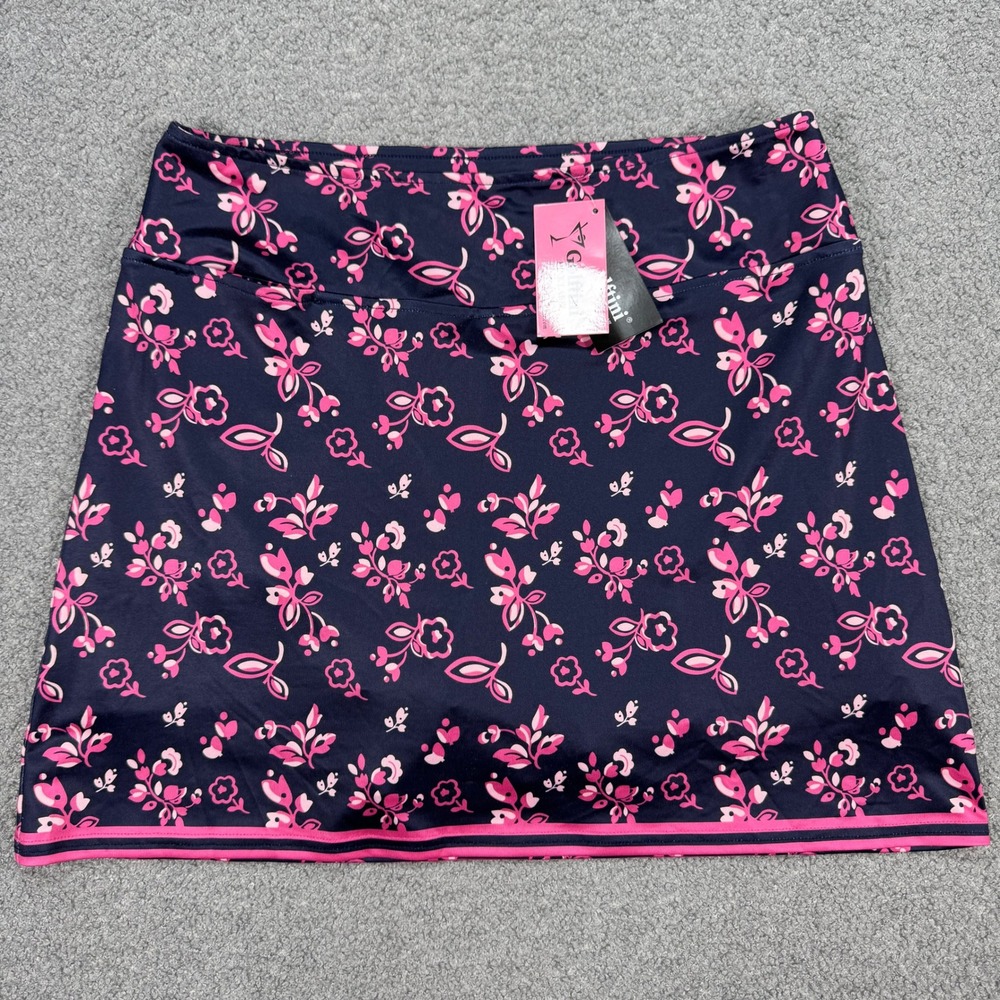 NEW Golftini Golf Skort Women's Medium Floral Vamanos Short Pink Label Athletic